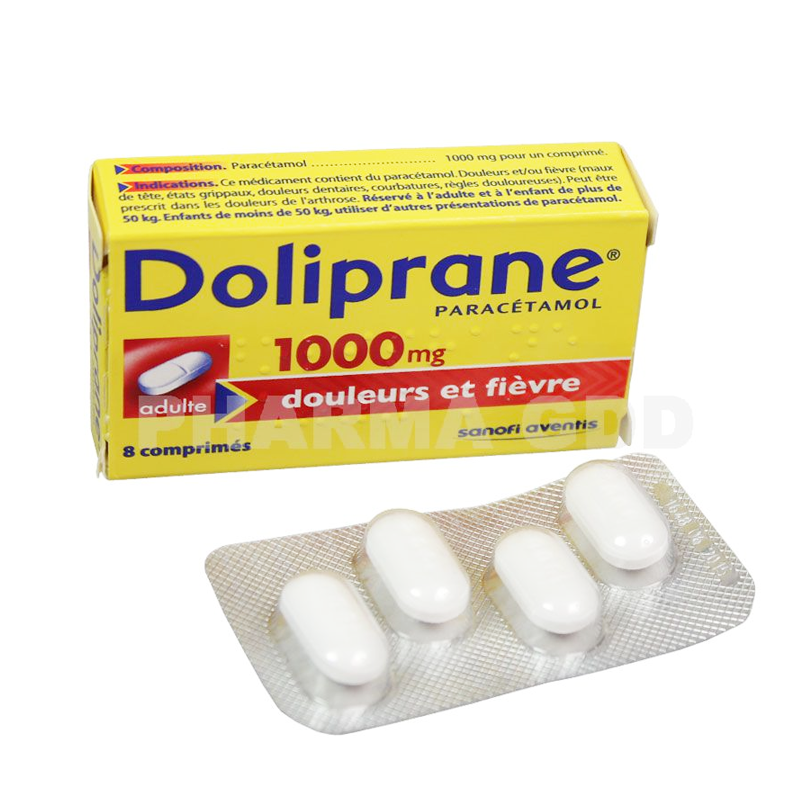 DOLIPRANE 1000 MG 8 TAB - Gardenia Pharmacy